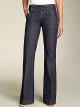 Women’s Jeans Solid Double Breasted Pocket Straight Leg Jeans